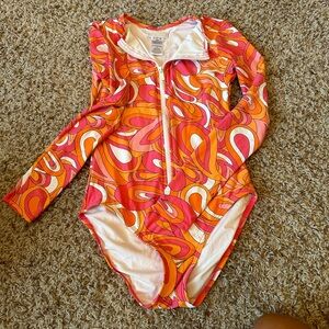 MK Michael Kors Long Sleeve Swimsuit